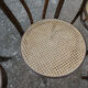 Set of 6 bistro chairs canned in curved wood N°18
