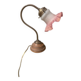 Swan neck flower lamp