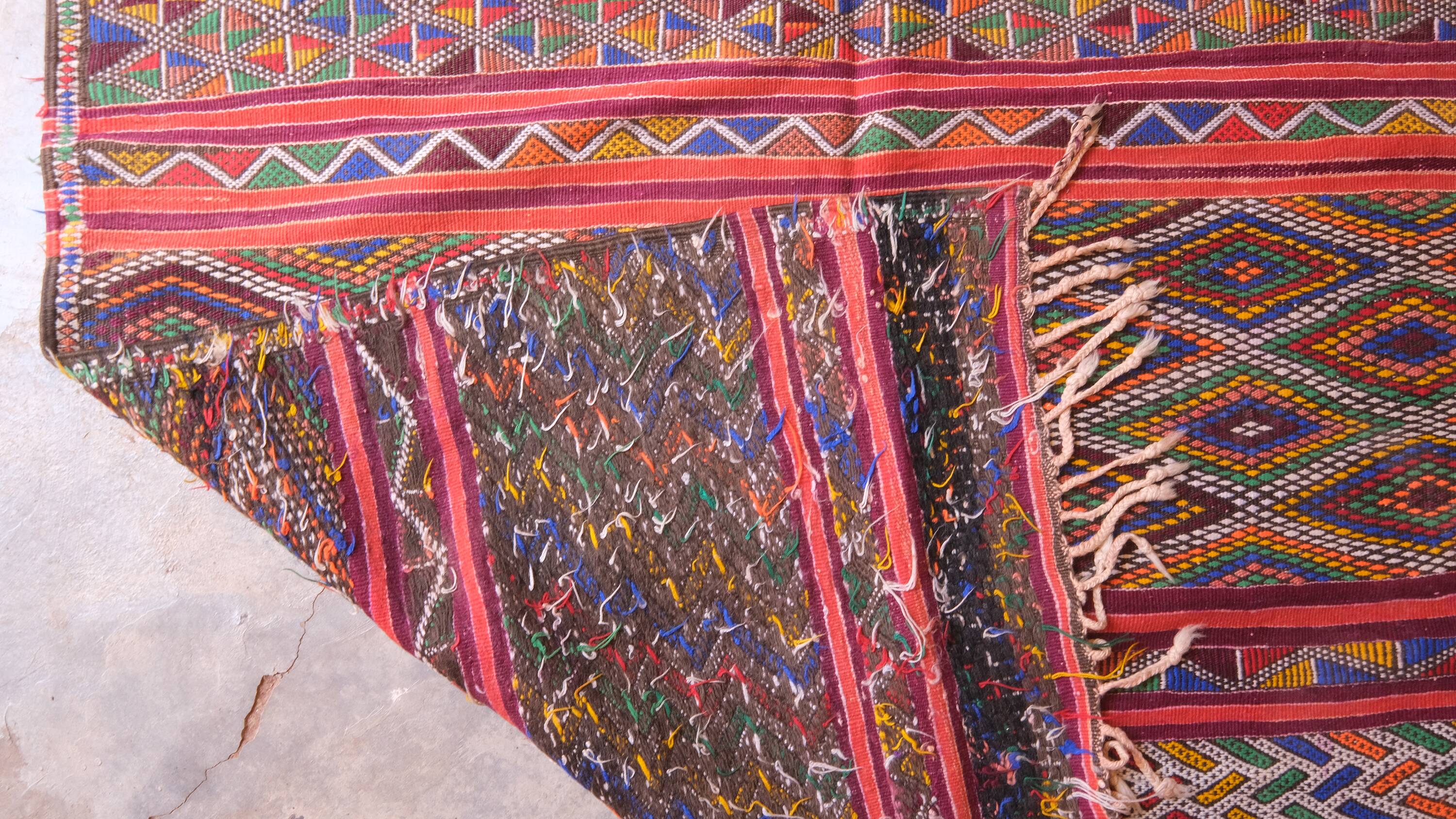 Moroccan Kilim Zayan Rug - 247 x 135 cm