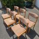 Lot de 6 chaises Self en bois – années 80/90