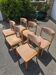Lot de 6 chaises Self en bois – années 80/90