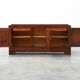 Art Deco carved geometric sideboard by Charles Dudouyt in oak, France ca. 1