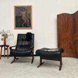 2 "Siesta" armchairs with their ottomans by Ingmar Relling, circa 1970