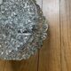 Vintage round wall light fixture in glass, 19 cm.