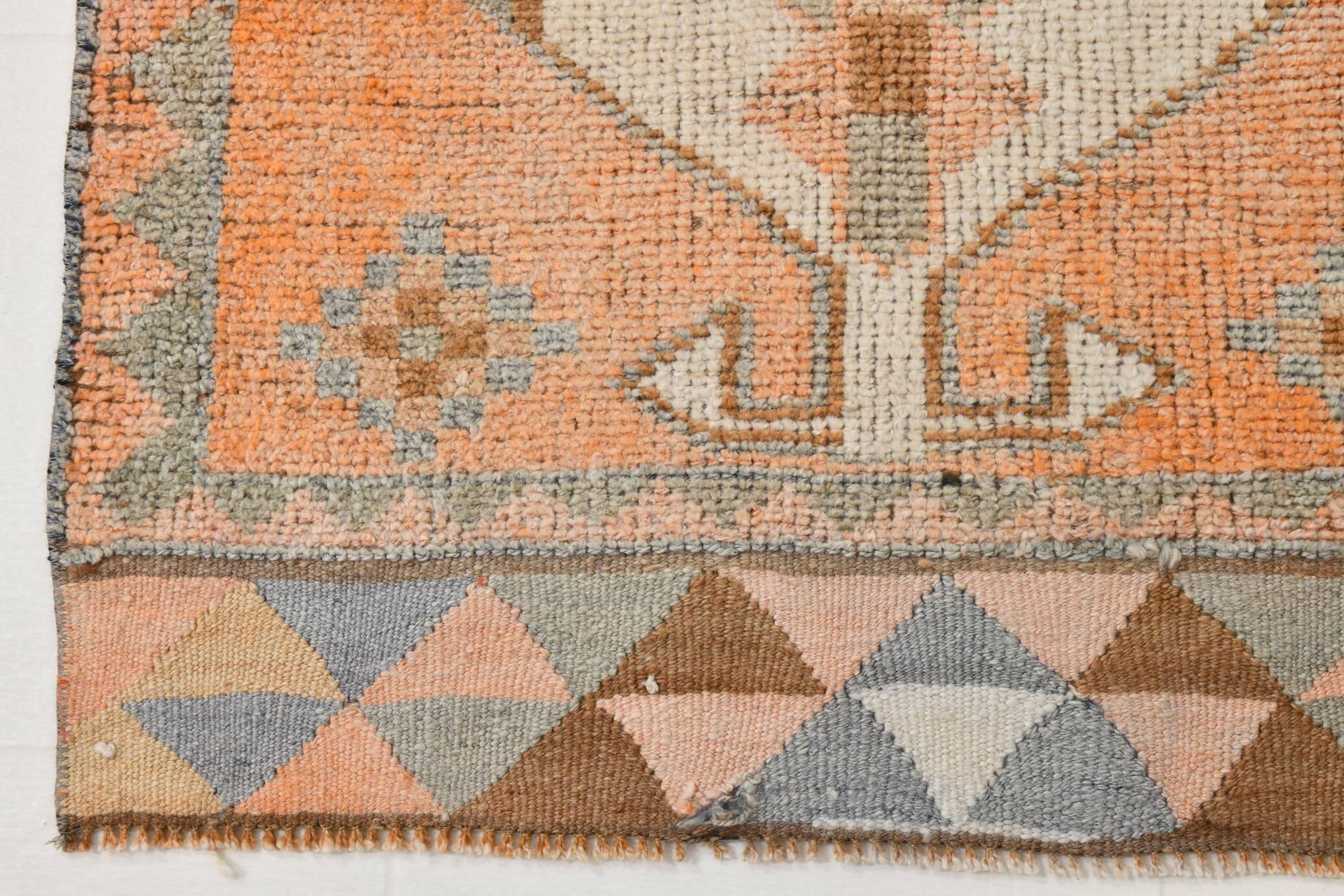 3x11 Orange Persian Runner, Rug For Hallway, Antique Runner Rug, 95x338Cm