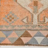 3x11 Orange Persian Runner, Rug For Hallway, Antique Runner Rug, 95x338Cm