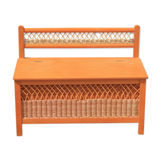 Rattan toy box