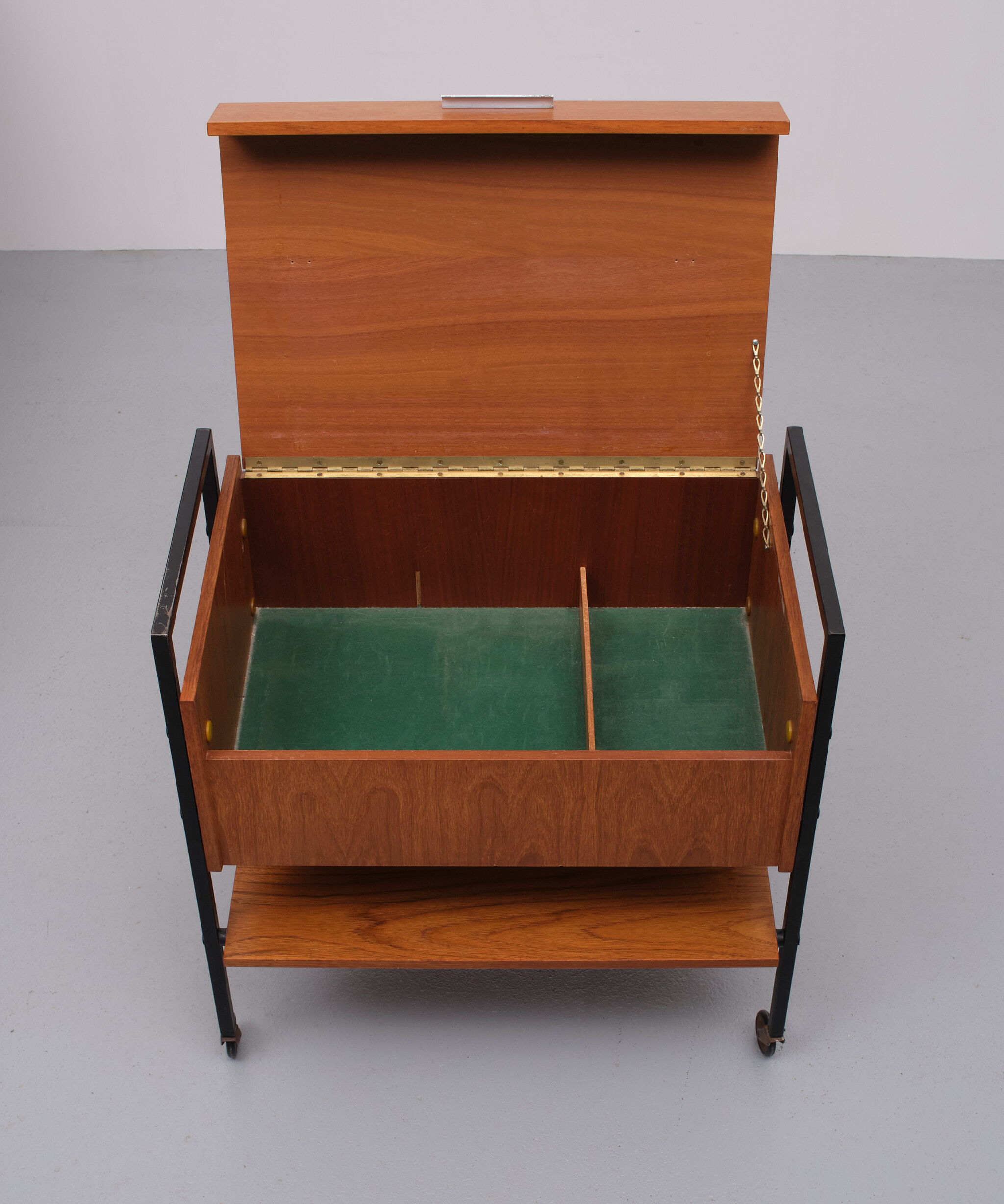 Teak sawing Trolly Dutch 1960s