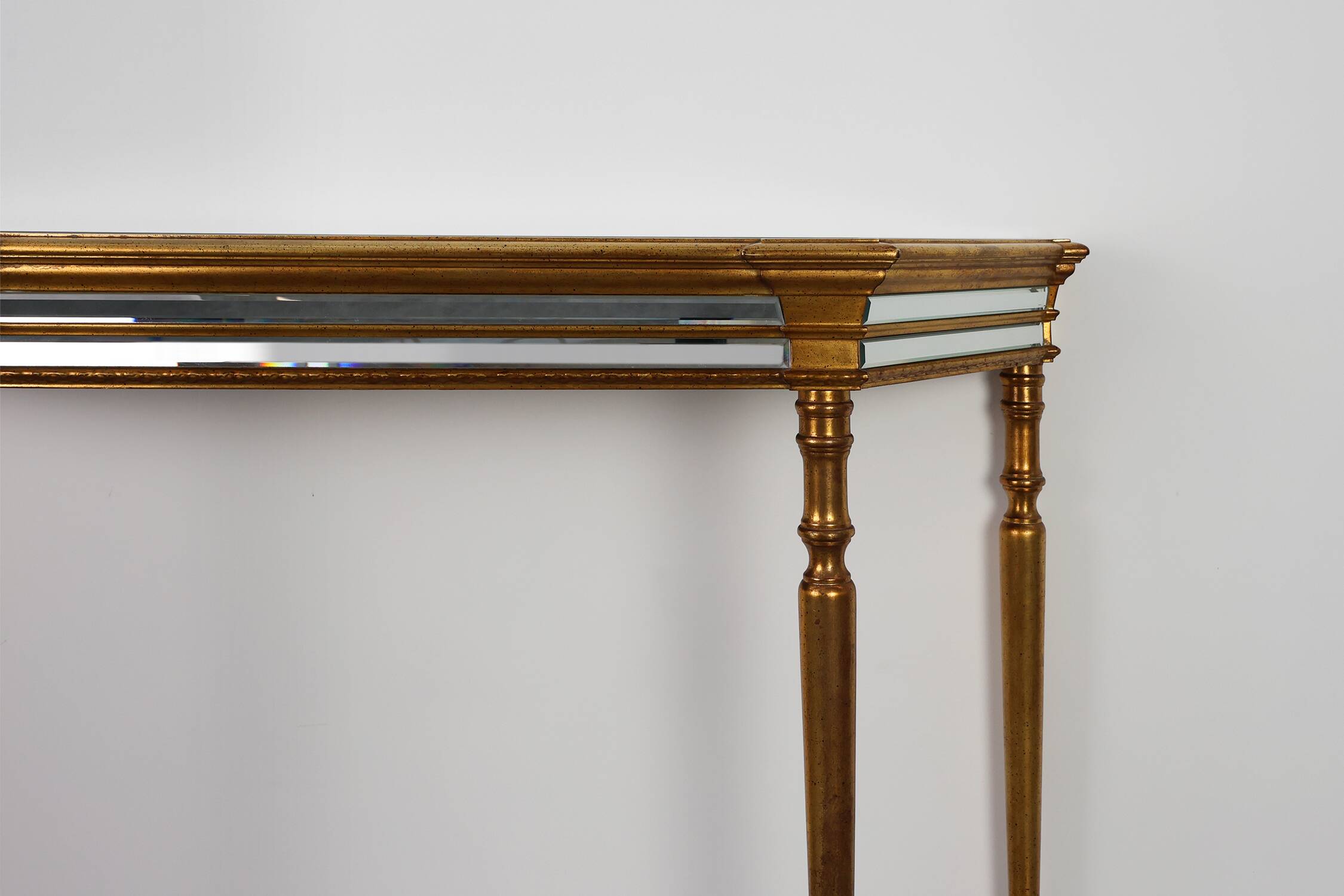 Hollywood Regency Console Table by Deknudt, Belgium 1980s