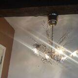 Profili studio chandelier gold plated and Swarovski crystal