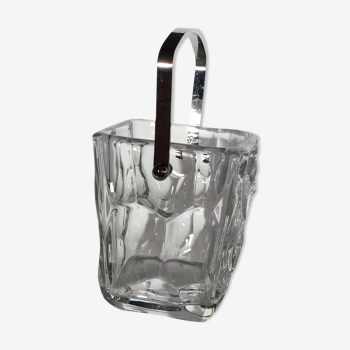 Ice bucket square crystal of Vannes height 14cm