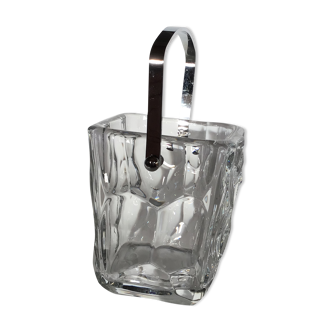 Ice bucket square crystal of Vannes height 14cm