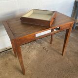 Solid oak desk with 1 drawer 90x48cm