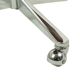 Vintage Coffee Table Side Table Wooden Top Chrome Wheels 90cm