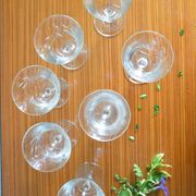 Lot de 7 verres à pied motif herbes folles