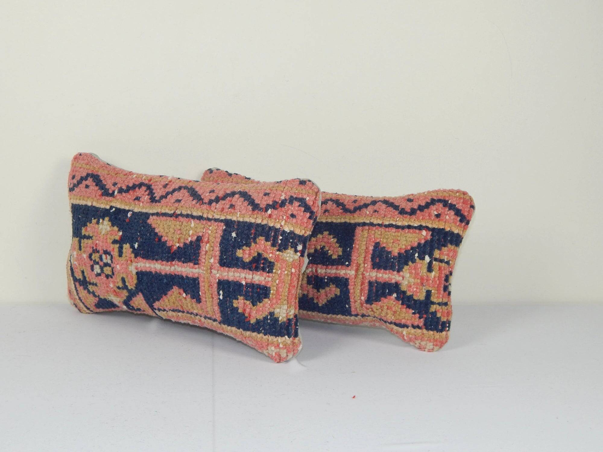 Lot de 2 housses de coussin turque vintage 20x41 cm