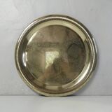 Old moroccan tray in gilded copper