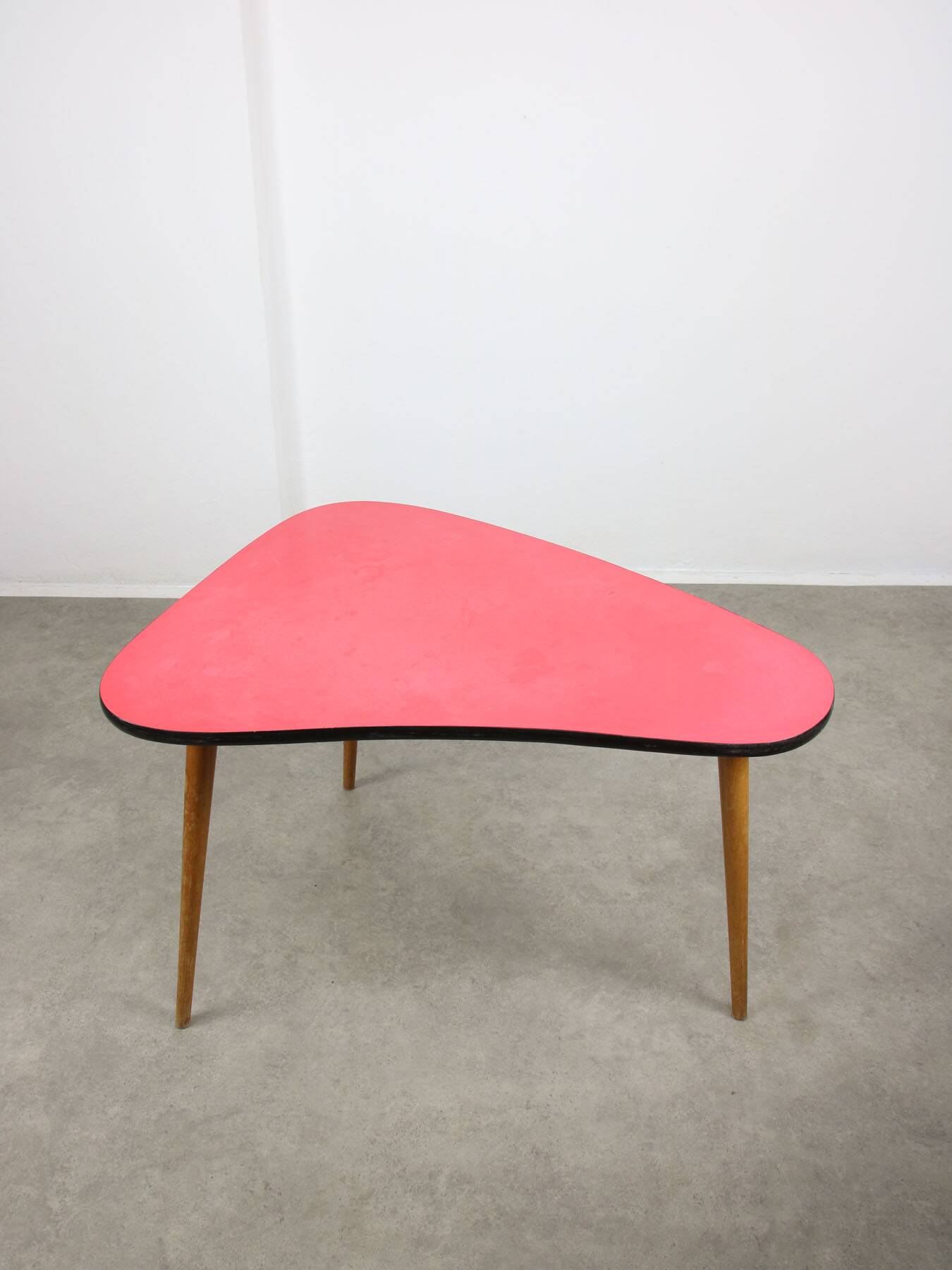 Mid Century Italian Oval Red Table