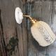 Vintage molded glass wall light