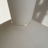 Suspension lamp Diabolo saucer in frosted glass.