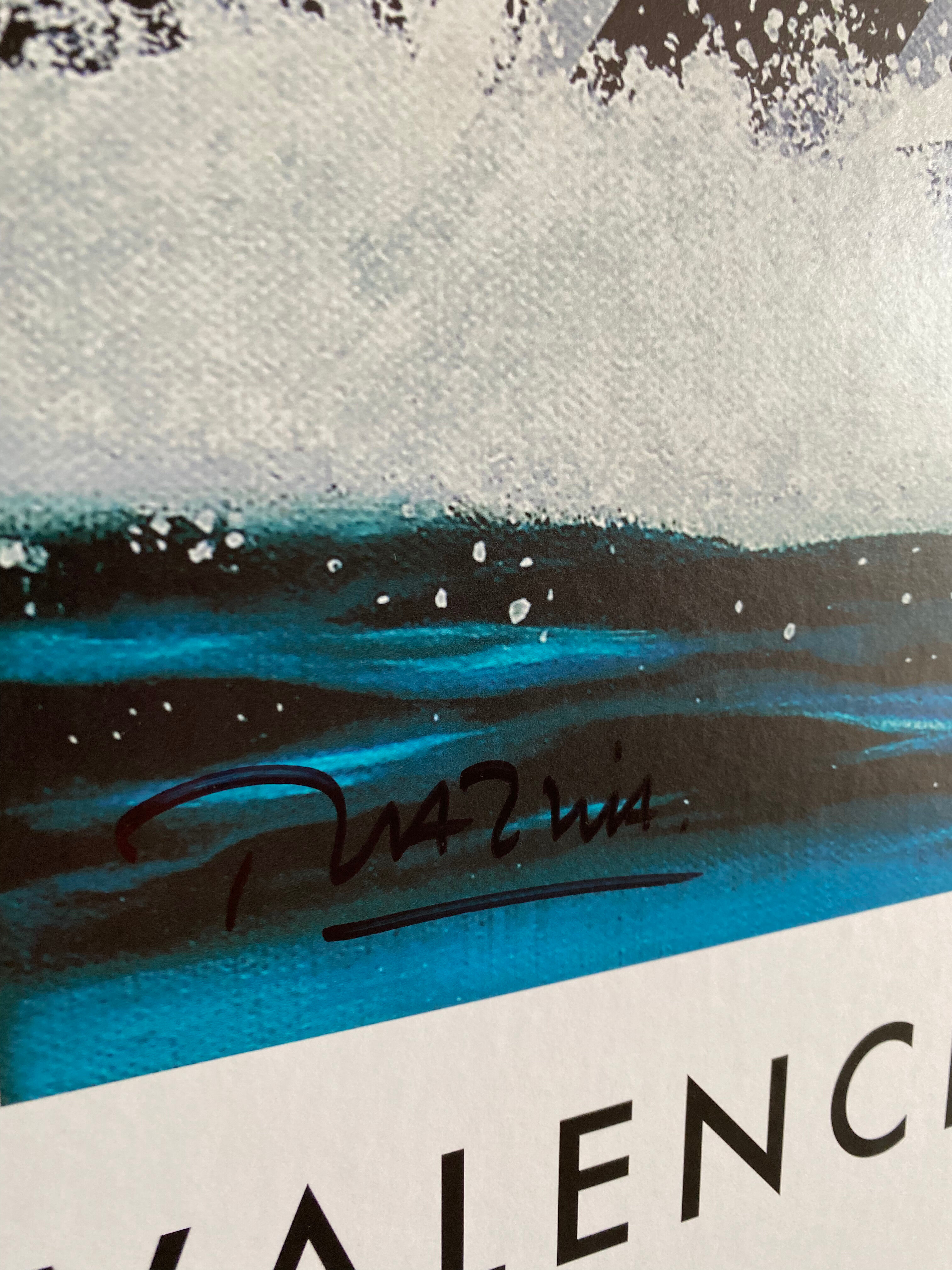 Poster Razzia Louis Vuitton cup Valencia 2007 - Signed by the artist - Large Format - On linen