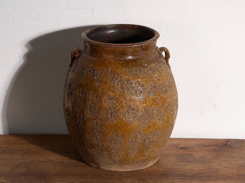 Ancient Chinese glazed stoneware vase – China, circa 1900