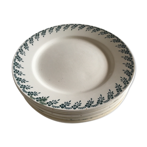 Set de 8 assiettes plates
