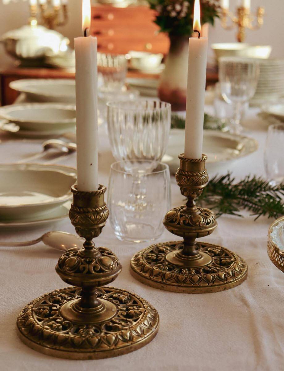 19th century bronze table ends