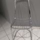Suite of 6 vintage chrome metal chairs 1970