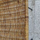 pair of Italian wicker chairs