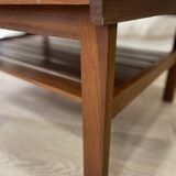 Table basse scandinave en teck années 50