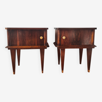 Pair of vintage bedside tables 1950