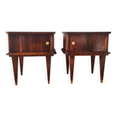Paire de tables de chevet vintage 1950