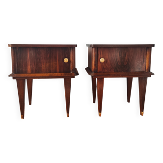 Pair of vintage bedside tables 1950