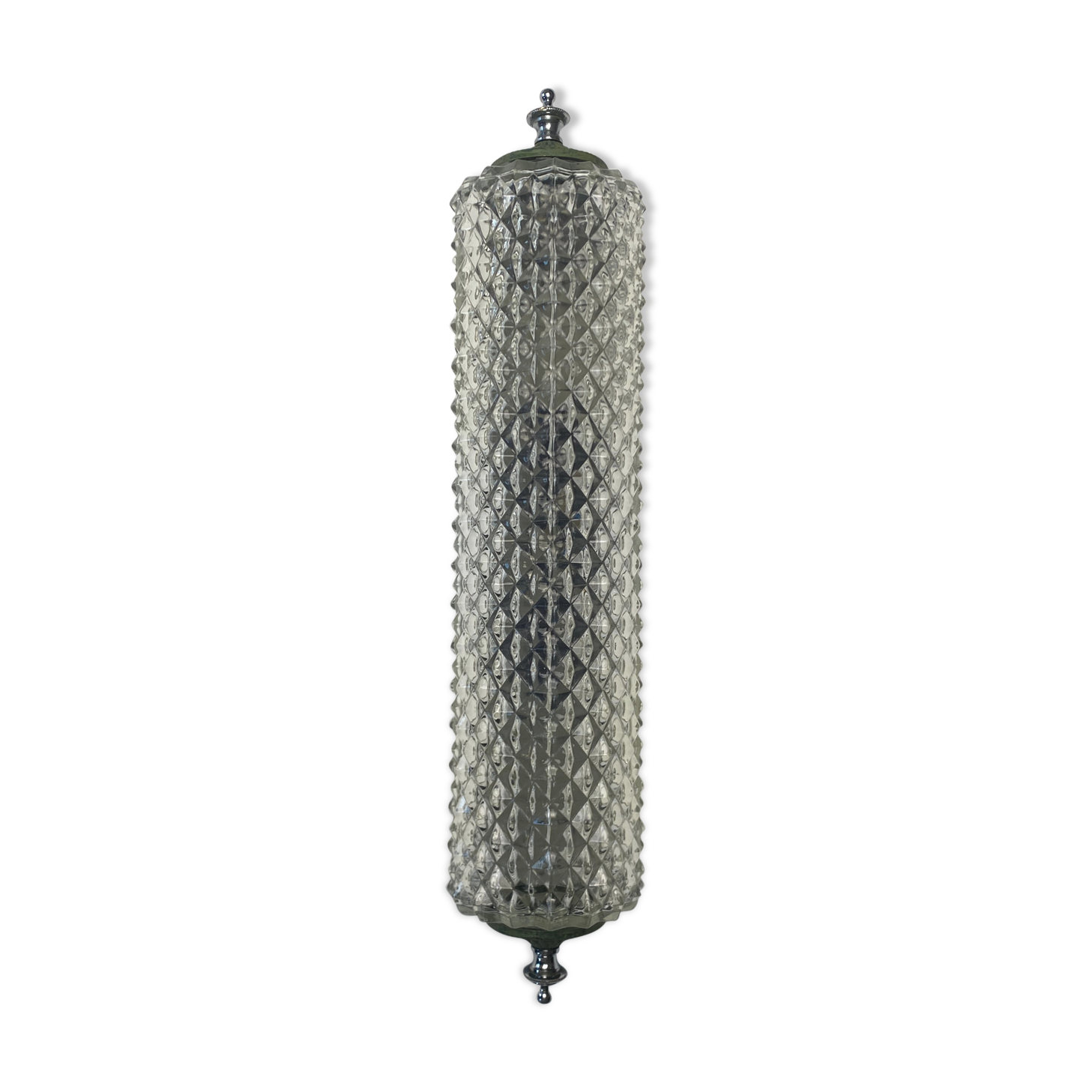 Vintage molded glass wall lamp