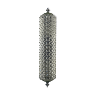 Vintage molded glass wall lamp