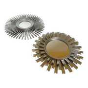 Pair of silver sun mirrors