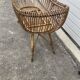 Vintage rattan cradle