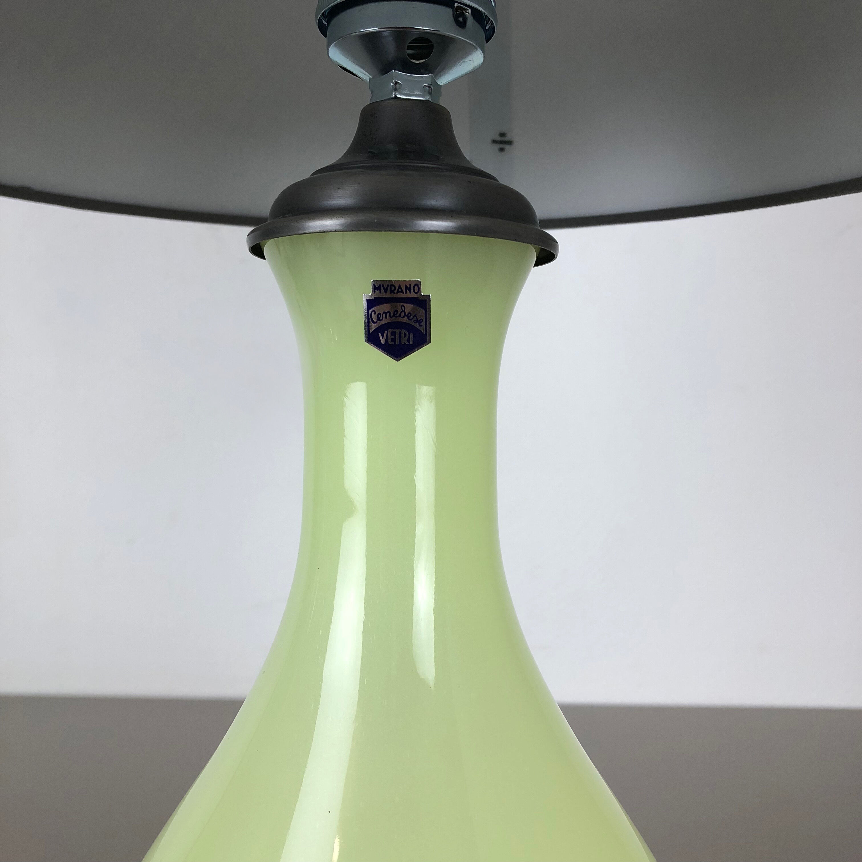 Murano glass "lime" table light by Cenedese Vetri, 1960s