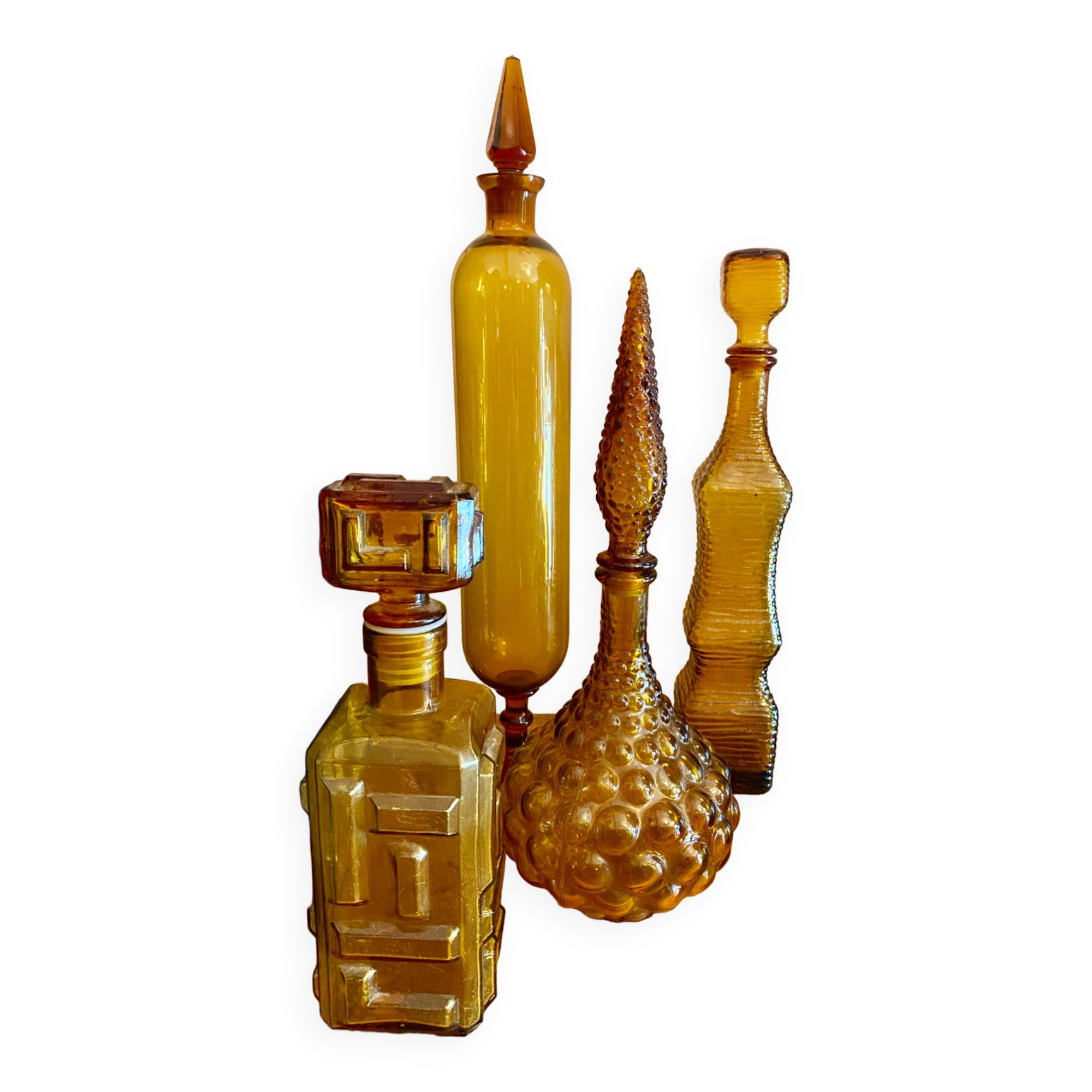Lot carafes Italian glassware