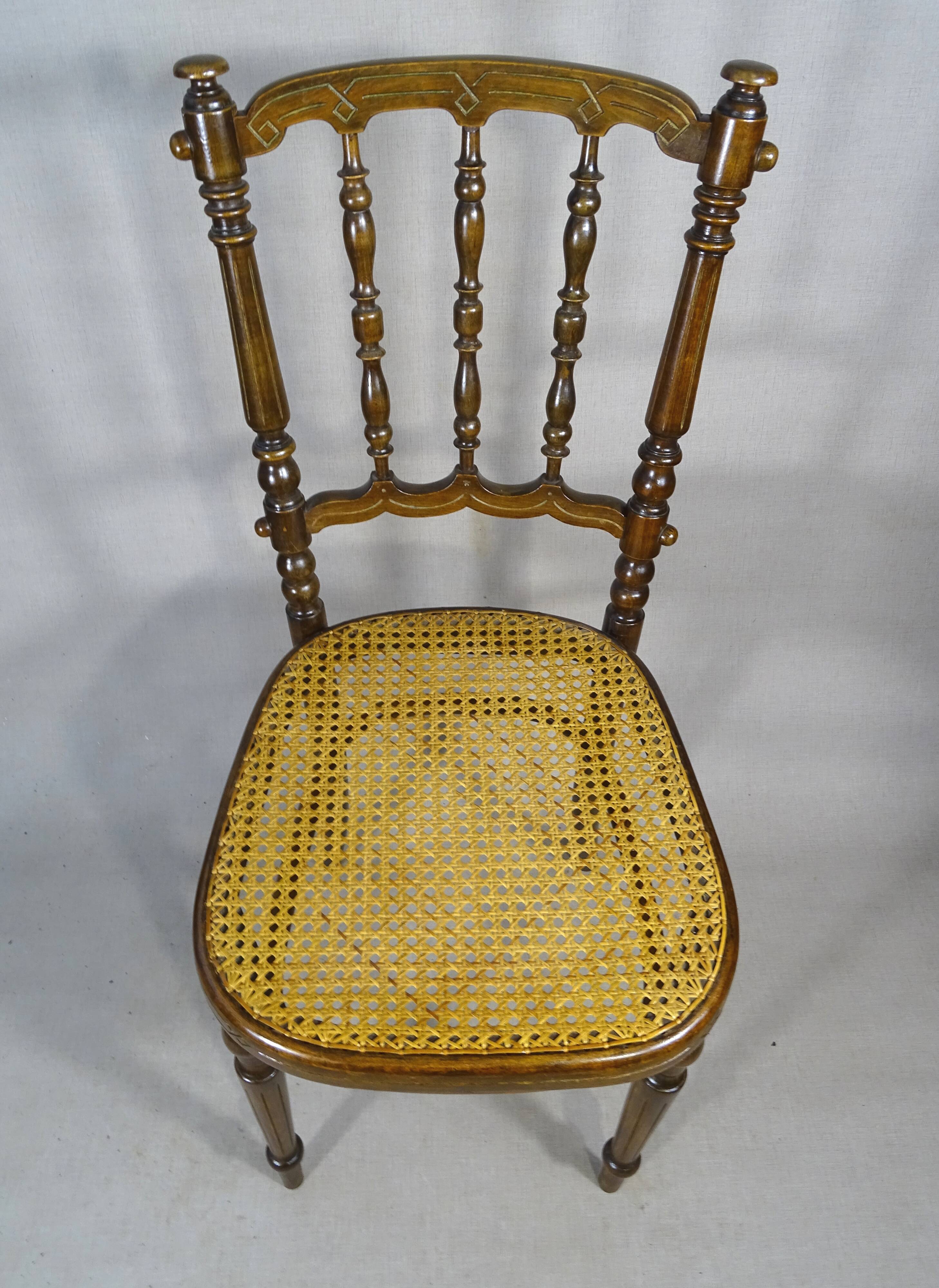 Fischel chair, Napoleon III type Bent wood, circa 1900 - bistro -Canadian-
