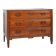French rustic chest of drawers in solid oak with 3 drawers, ca. 1850