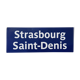 Former plaque of the Paris metro at Strasbourg Saint Denis station