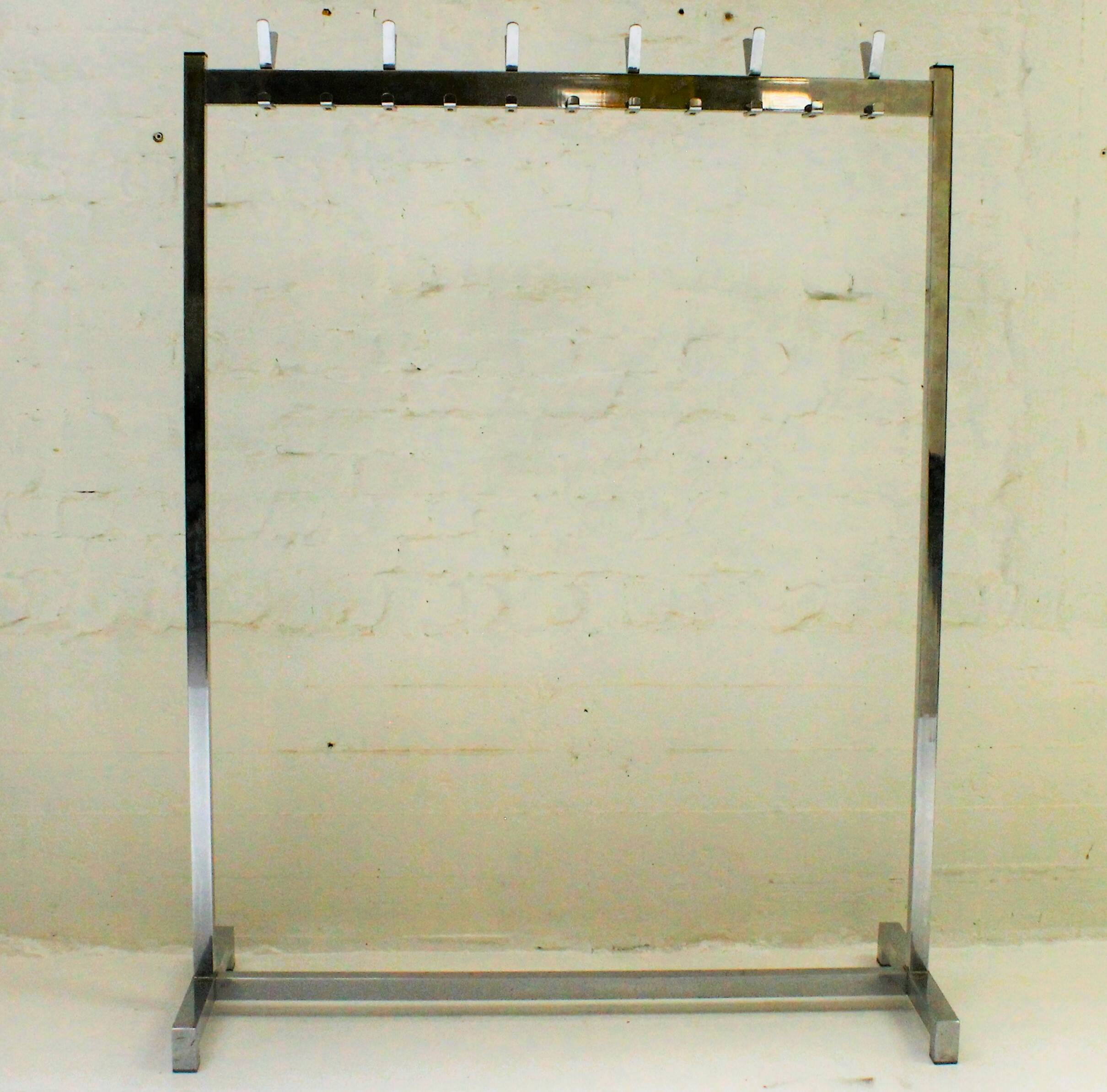 Vintage Chrome Coat Rack
