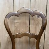 Set of 6 straw-seated chairs from the Louis Philippe period.