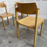 Set of 8 vintage chairs by Schlapp Mobel