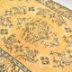 5x9 Vintage Yellow & Green Oriental Turkish Rug, 157x273Cm