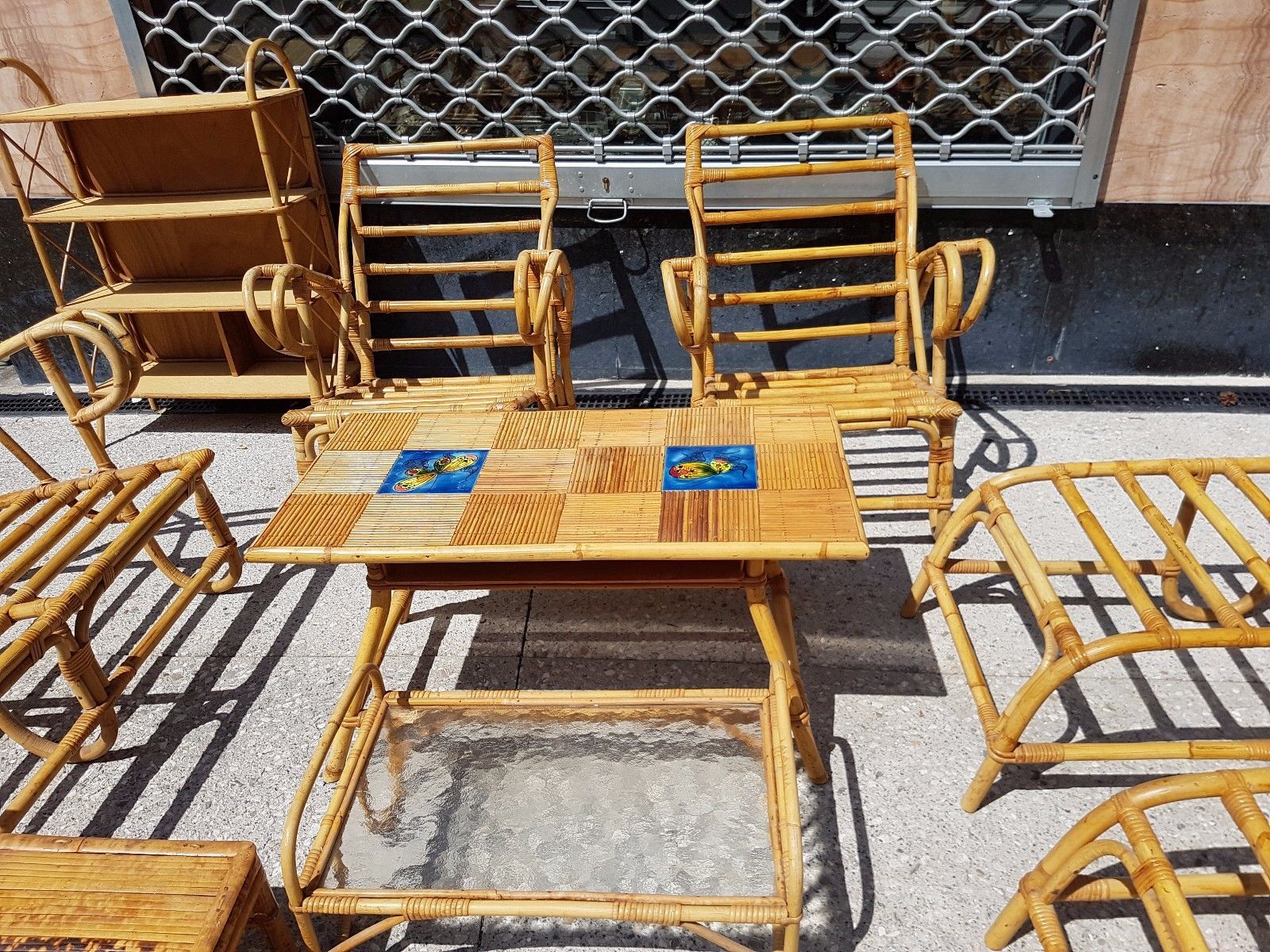 Salon de jardin d'hiver design 70 en bambou