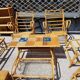 Salon de jardin d'hiver design 70 en bambou
