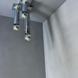 Space Age ceiling lights in chrome by Rolf Krüger for Staff Leuchten, A